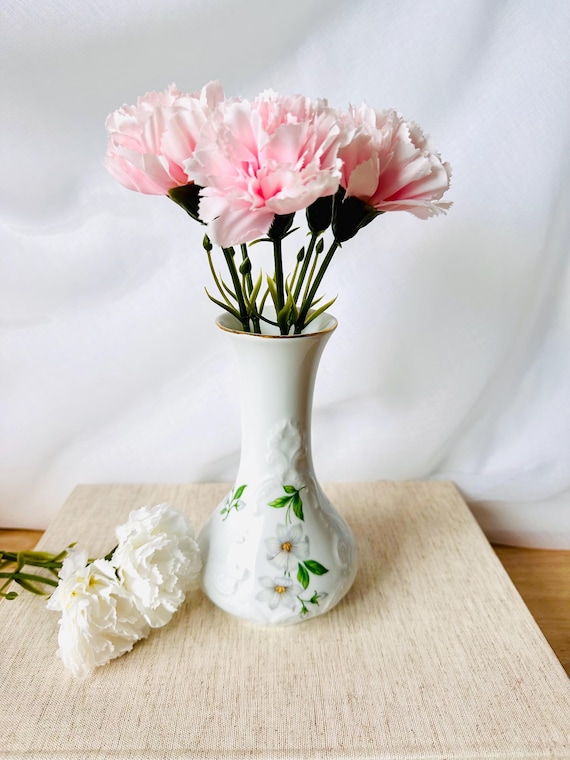 KPM 花瓶 花飾り付き花瓶KPM カントリーハウススタイルのヴィンテージ花瓶 磁器