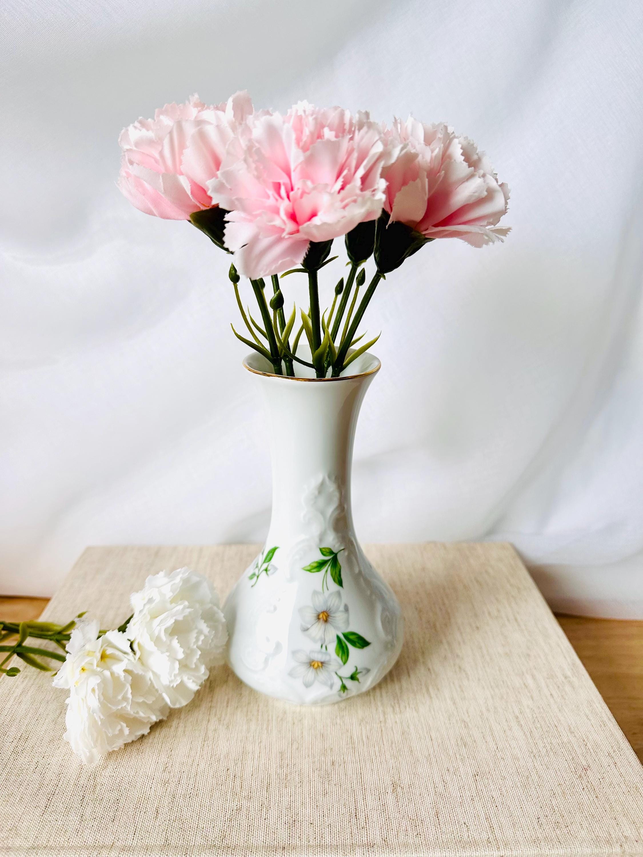 Vase KPM With Floral Design Vintage Porcelain Vase Country Style