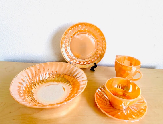 【ヴィンテージ】Anchor hocking オレンジ柄　瓶　USA ヴィンテージ】 Anchor hocking オレンジ柄 瓶 USA ヴィンテージ