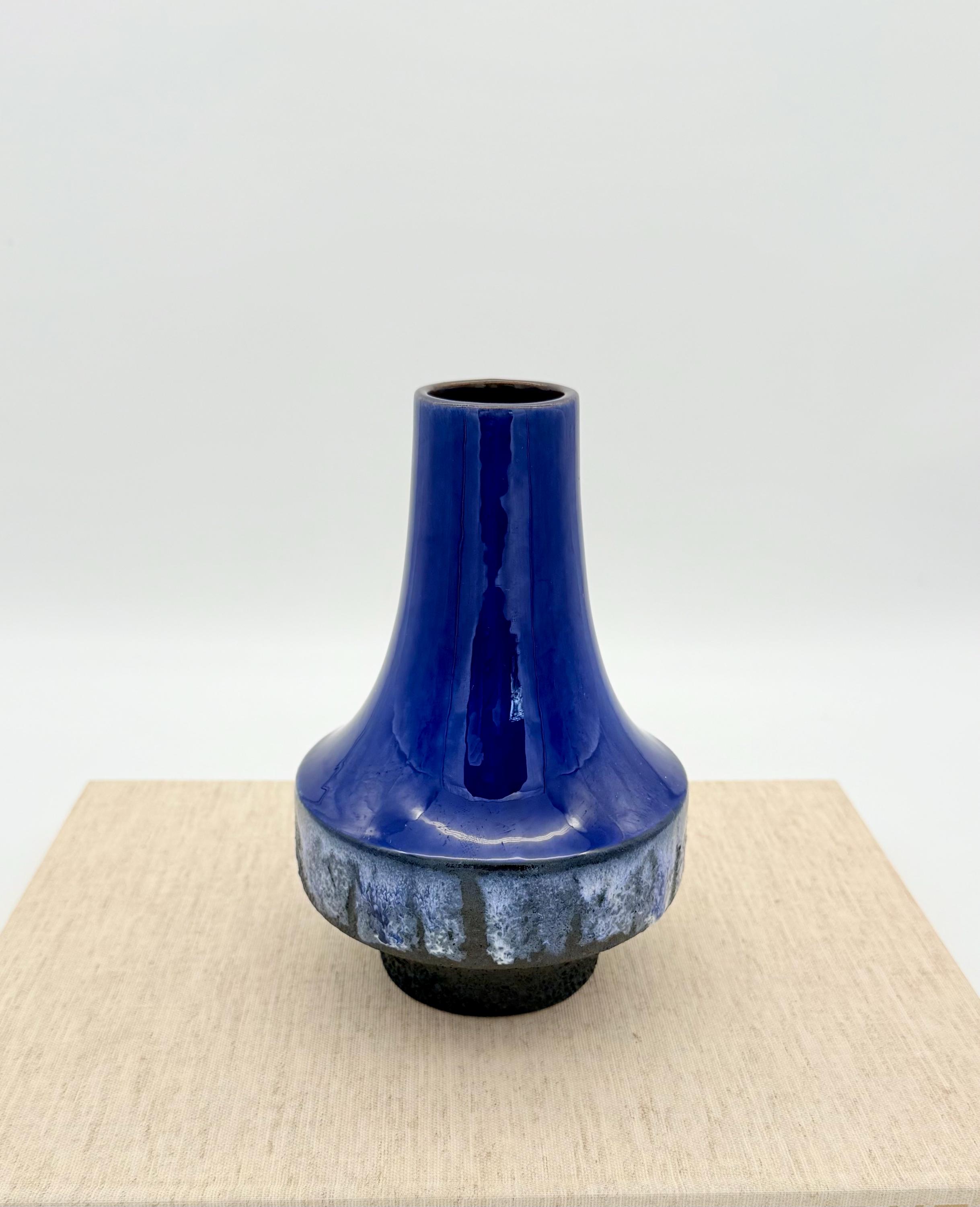 ブルー FAT LAVA ヴィンテージ花瓶 Carstens Tönnieshof W. ドイツ製