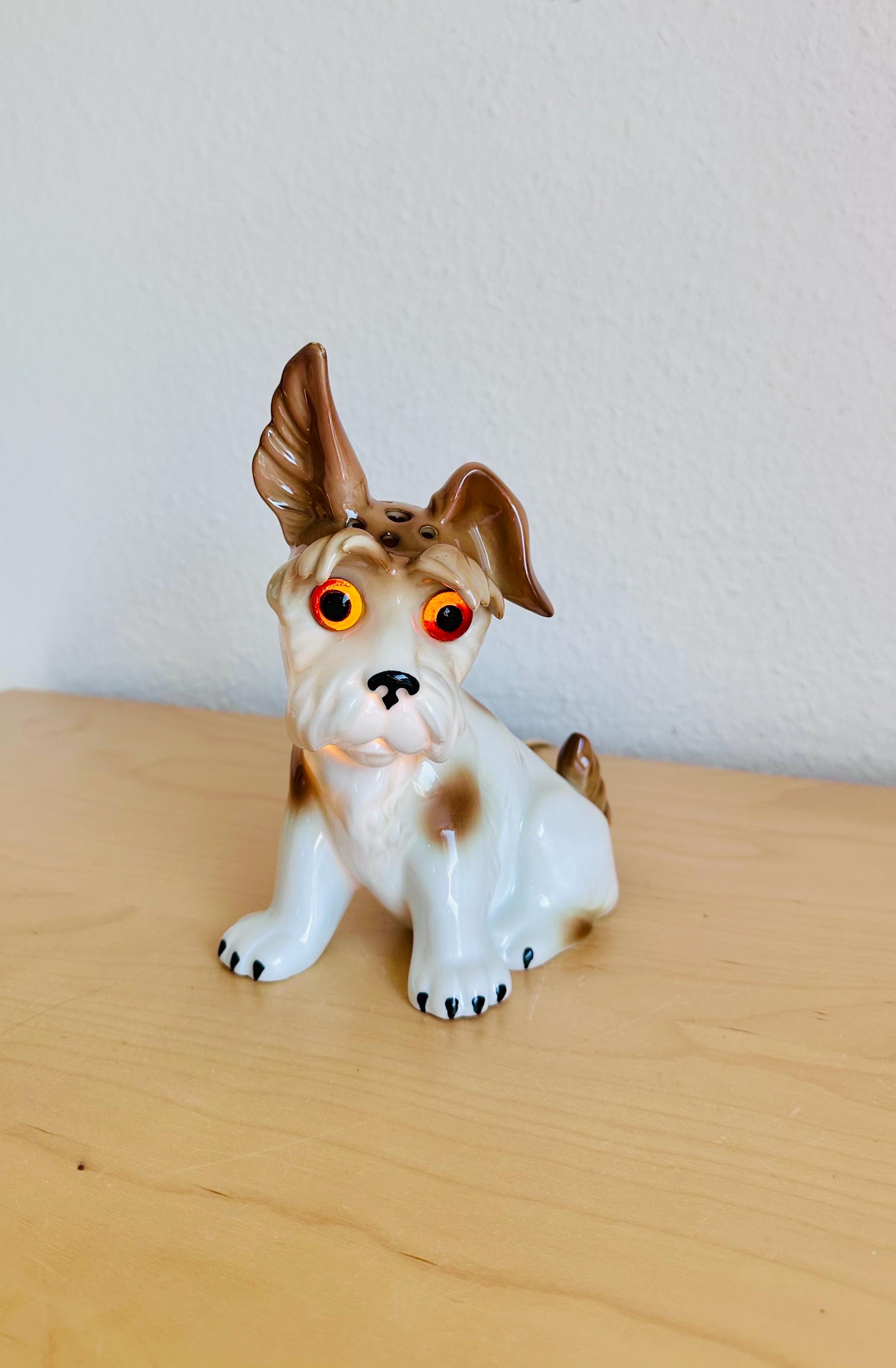 Lampe De Table Vintage - Personnage Chien - Déco Rétro