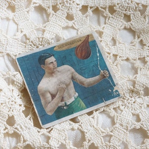 Mekka Cigarette George Gardiner Boxen Karte | Vintage Mekka-Zigaretten-Anzeigen-Sportkarte | Antike sammelbare Boxen George Gardiner Karte