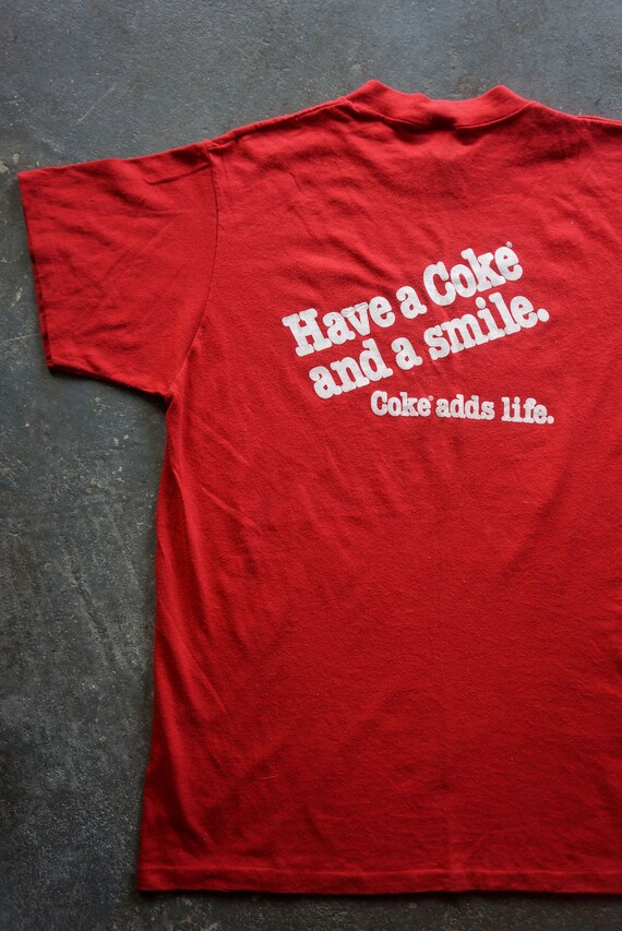 1980s Coca-Cola red t-shirt | vintage 80s coke te… - image 3