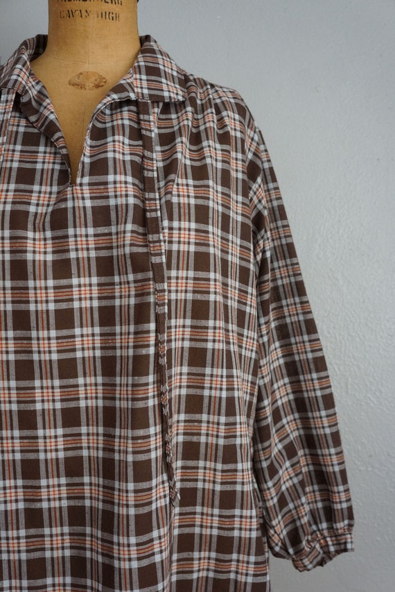 1970s Levi's Plaid long sleeve top | vintage 70s … - image 3