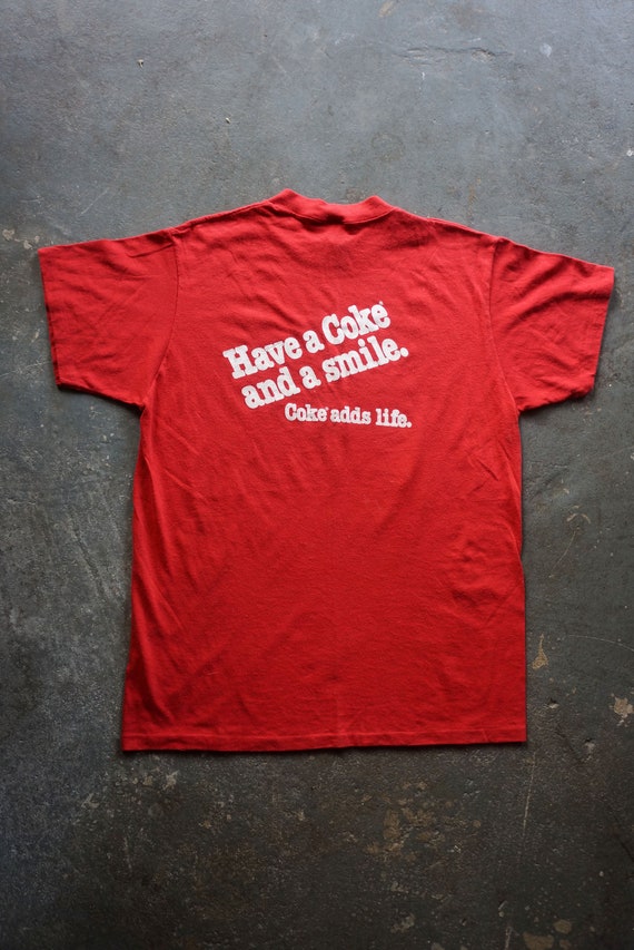 1980s Coca-Cola red t-shirt | vintage 80s coke te… - image 2