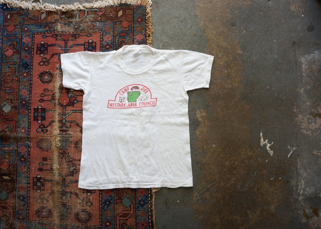 1960s Boy Scout Camp Orr Graphic Tee Vintage 60s Boy Scout Etsy