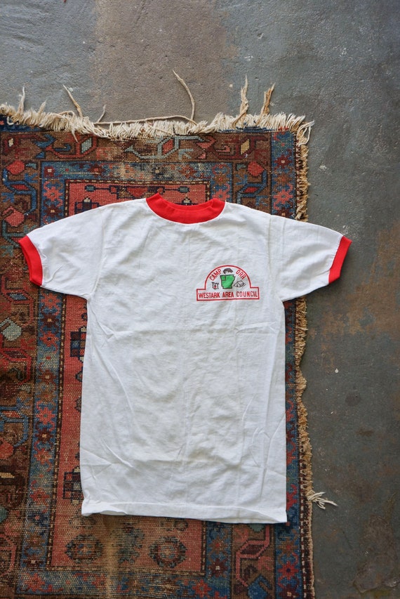 1960s Boy Scout Ringer Tee Deadstock | vintage 60s