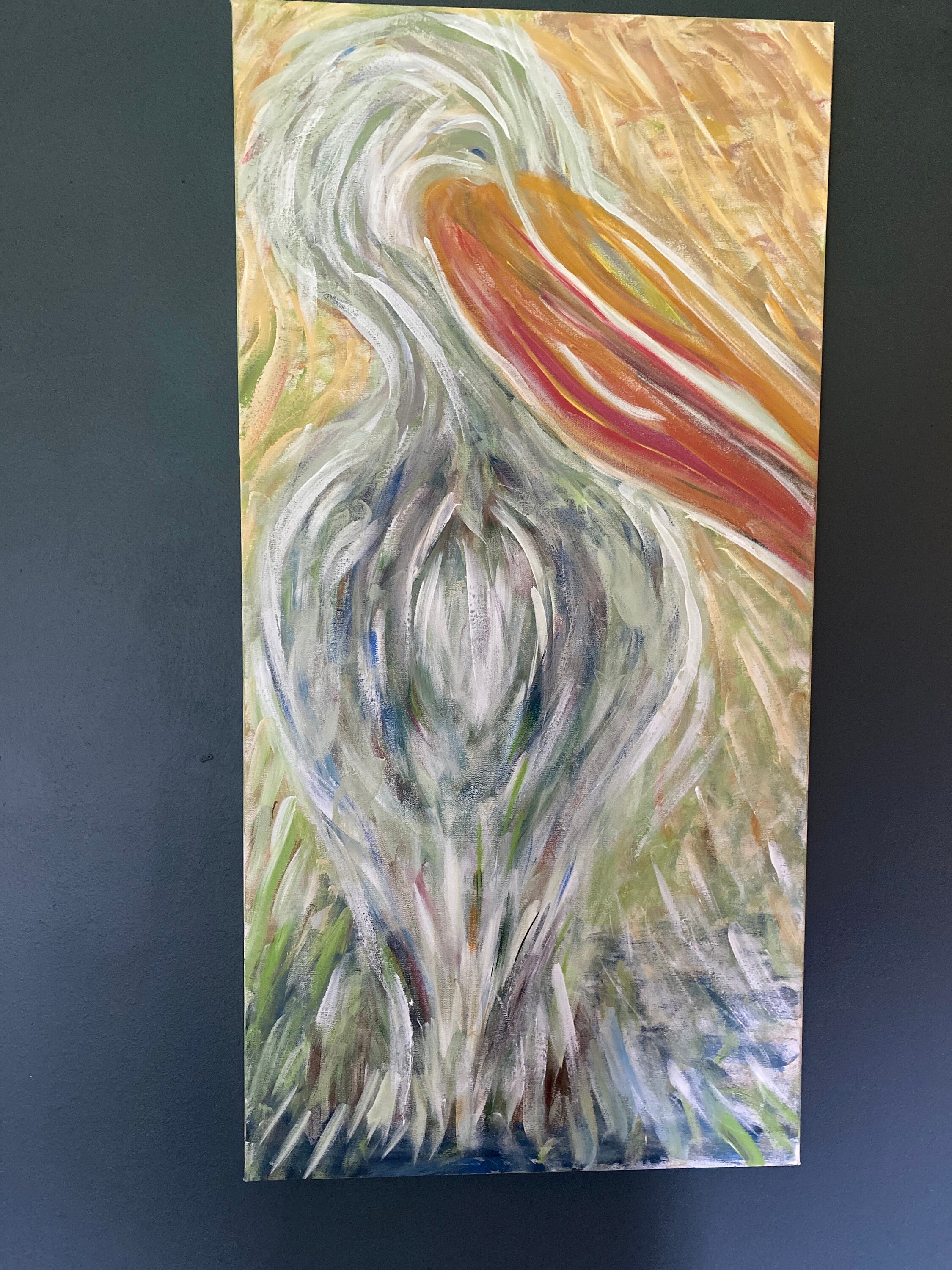 Smirkey Pelican Acrylic Wall for Coastal home