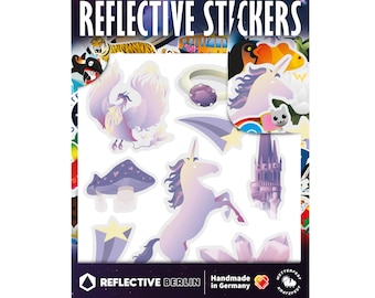 Reflective Stickers - Fairytale, Unicorn World