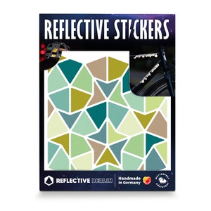 Reflective Stickers - Kites & Darts, Drachen und Pfeile Amber