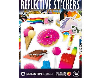 Reflective Stickers - Sweets, Candy