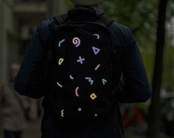 Reflective Fabric Stickers - Doodle