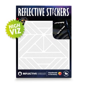 Reflective Stickers - Delta White