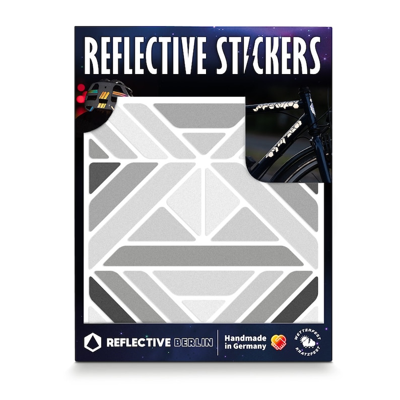 Reflective Stickers - Delta Grey