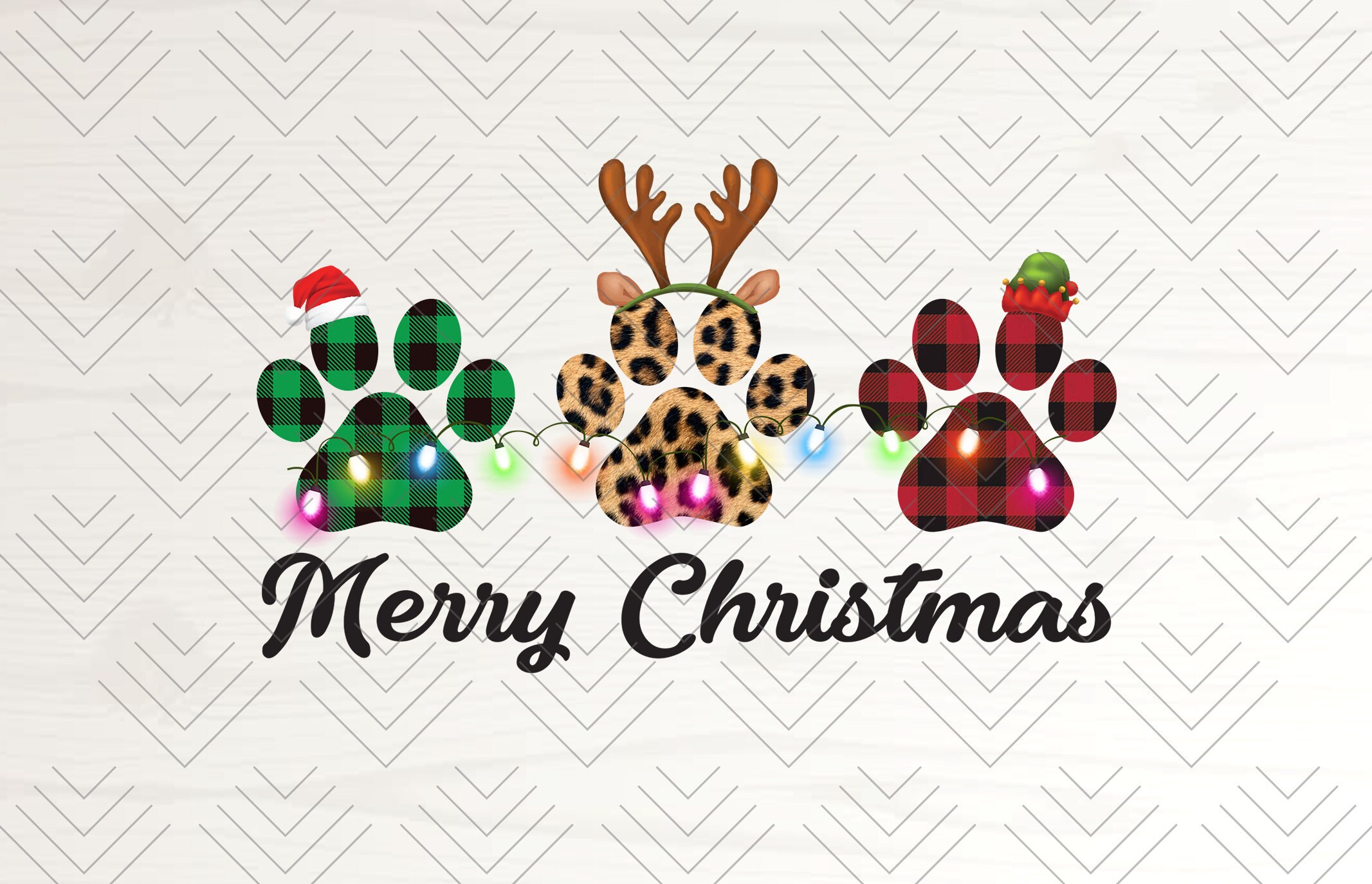 Christmas Paw Prints PNG Merry christmas Love Animal Love Etsy