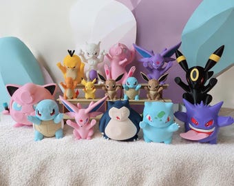Window Display Pokemons | 3D Printed Collectible | Gamer Desk Decor Gift