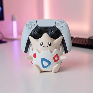 Togepi Controller Stand Holder | Fan Made | 3D Printed Pokemon Gaming Desk Organizer