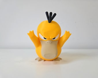 Psyduck vitrine Pokemon | Objet de collection imprimé en 3D | Cadeau déco de bureau pour joueur