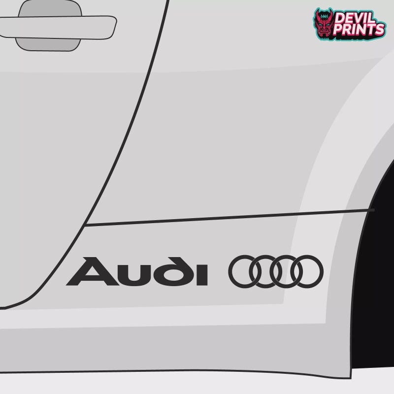 Audi Decal Car Stickers - Etsy UK