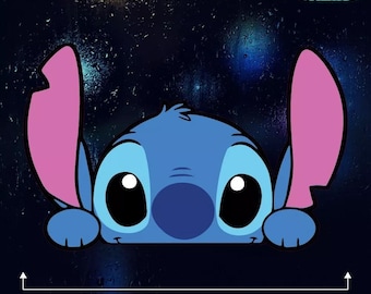 Stitch Car Sticker Printed Colour Vinyl Decal Disney Bumper Window Lilo Laptop