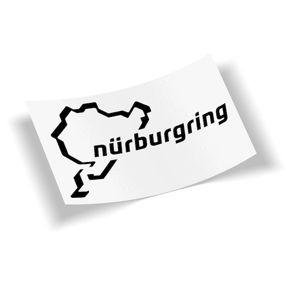 2x Nürburgring Track Stickers – Self-Adhesive Vinyl Decals, 4.25 X 4.55 Inches, Motorsport Theme