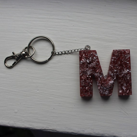 M letter hotsell key chains