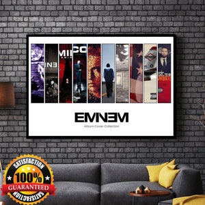 Eminem Portrait Print Rap Icons Print Schlanke Schattige Etsy