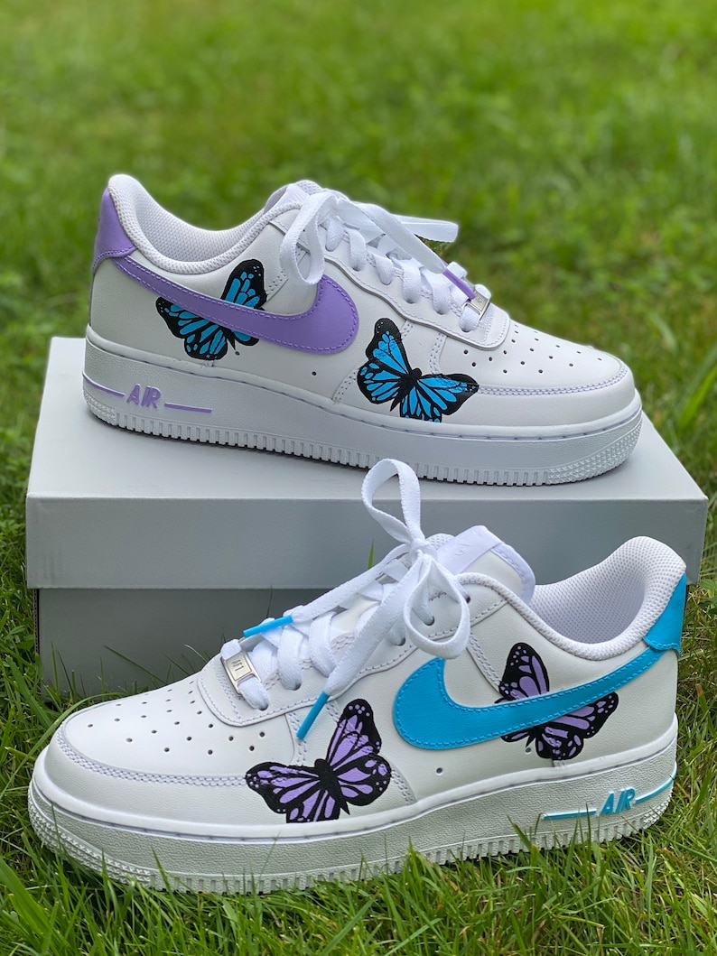 air force 1 custom butterfly
