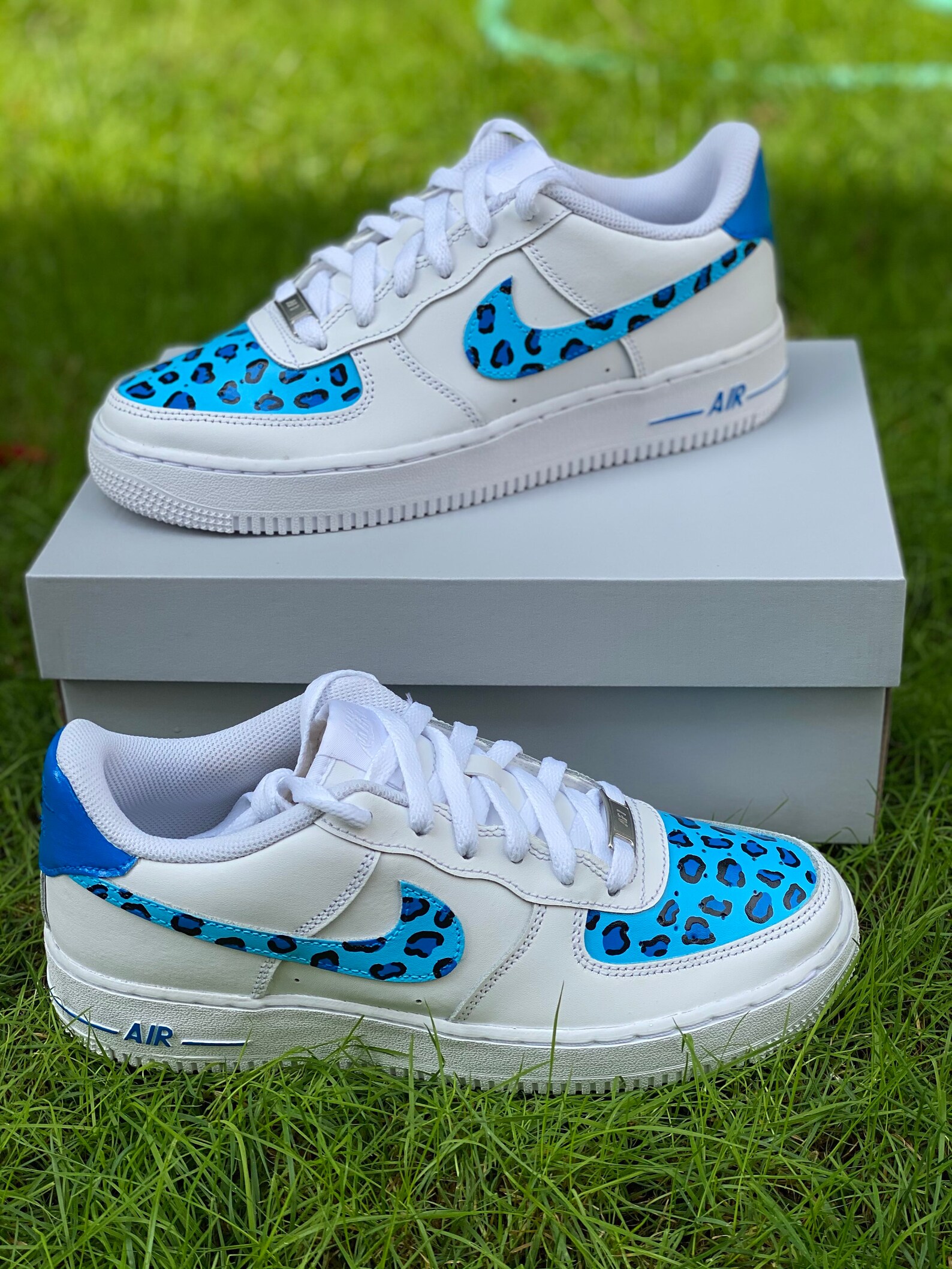 air forces with leopard print