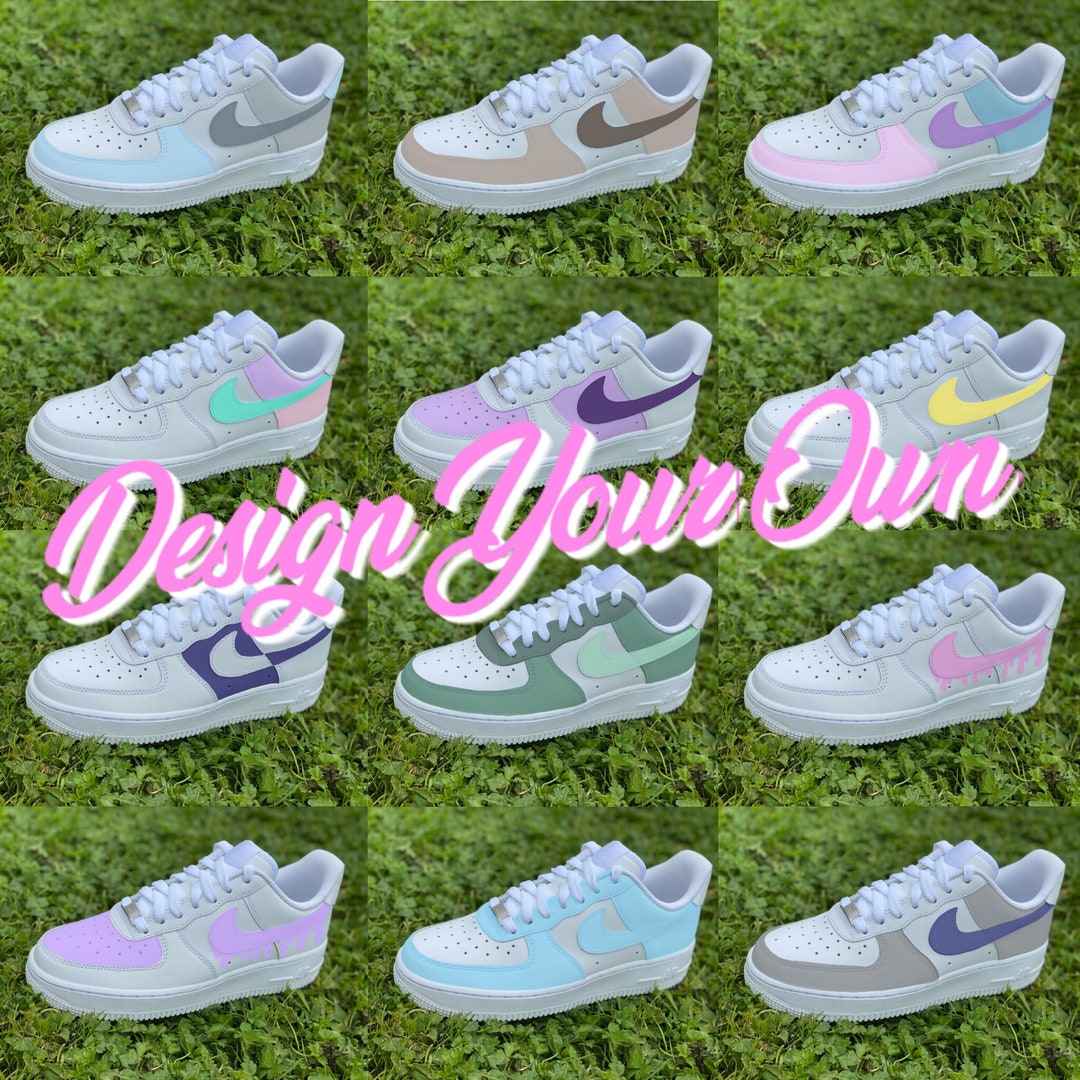 Air Force 1 Custom Low Two Tone Light Dark Green Shoes Men Women Kids –  Rose Customs, Air Force 1 Custom Shoes Sneakers Design Your Own AF1