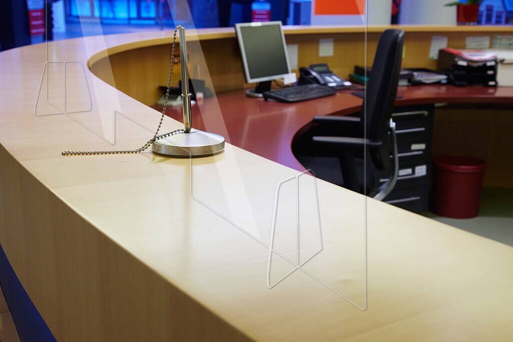 EmoH Plexiglass Shield for Desk Economy 32Wx24H Protective Etsy
