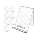 EmoH Acrylic Book Display Stand ,Cookbook Holder 4 x 5 Inch Clear Acrylic Plastic Display Easel,book,Music Sheets,Notebooks,CDs,etc 