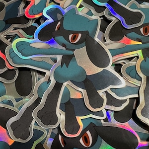 Riolu Holographic Sticker