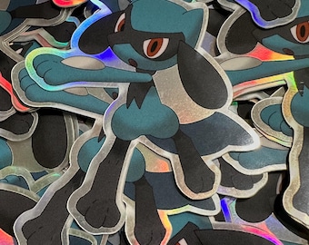 Holografische sticker Riolu