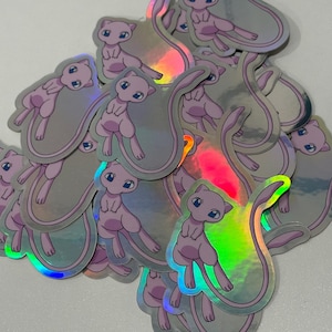 Mew Holographic Sticker