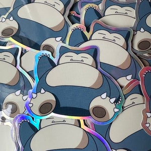 Snorlax Holographic Sticker