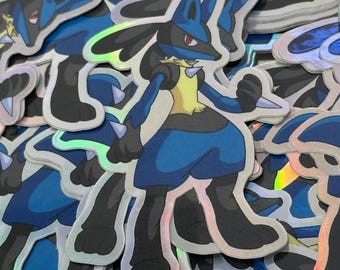 Holografische sticker Lucario