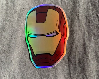 Iron Man Holographic Sticker