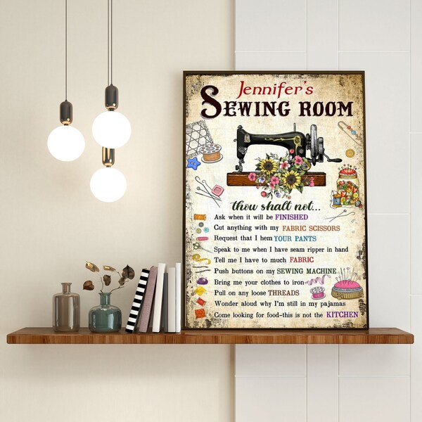 Sewing Room Rules Etsy