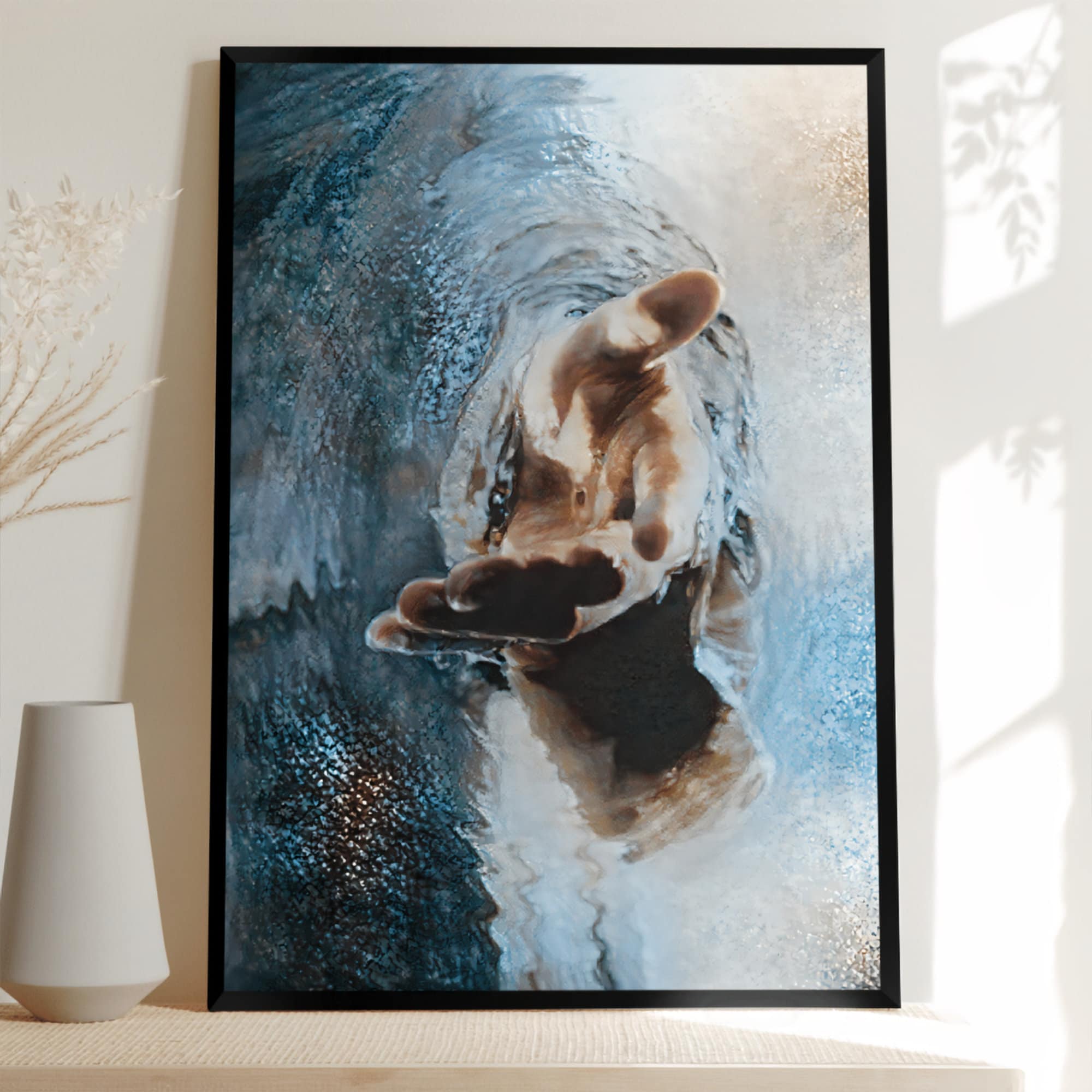 Jesus Give Me Hand Jesus Reaching Hand Hand of God Water Etsy UK