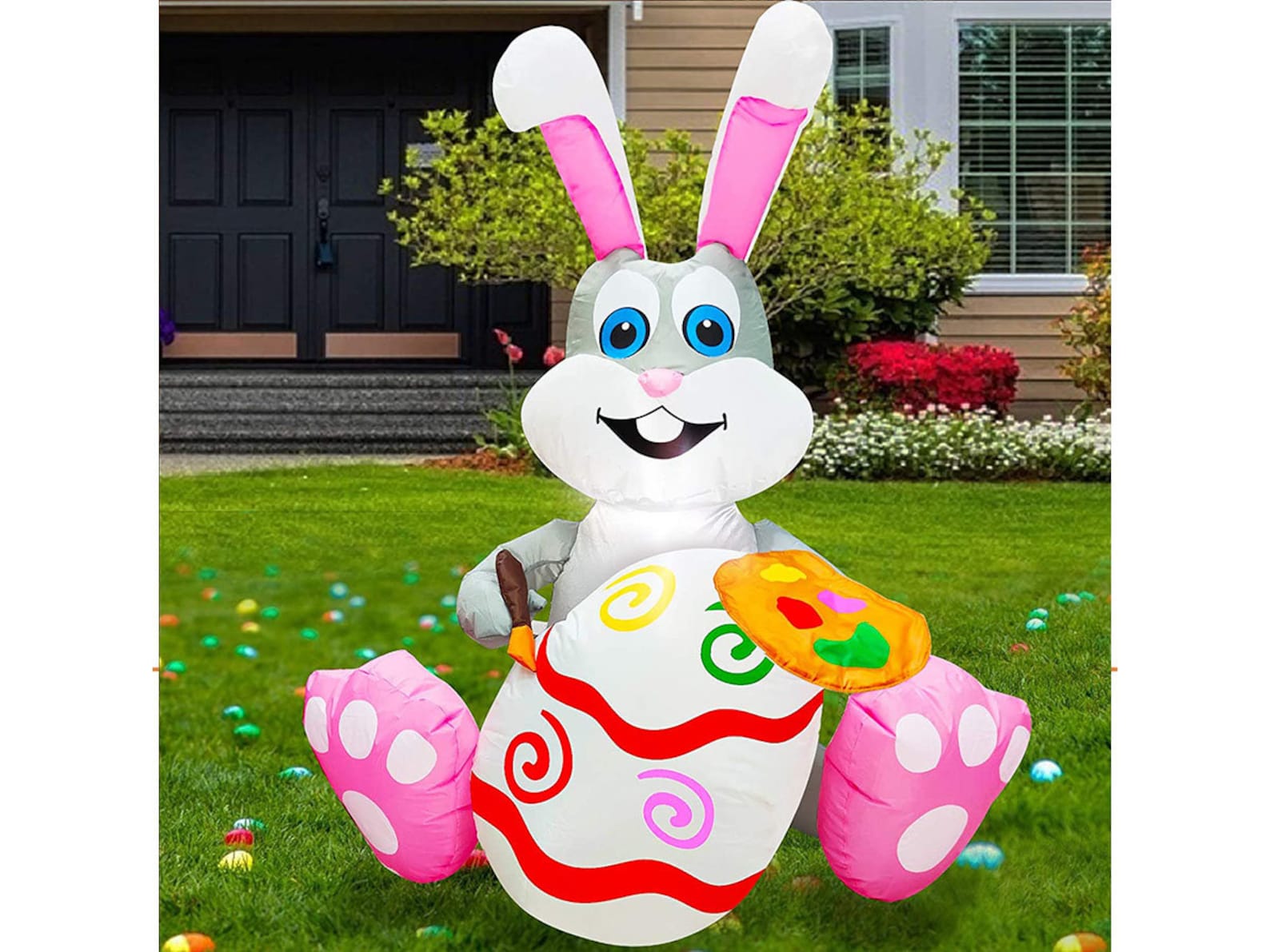 3.5 Foot Easter Inflatables Outdoor Decorations Led Lights Etsy