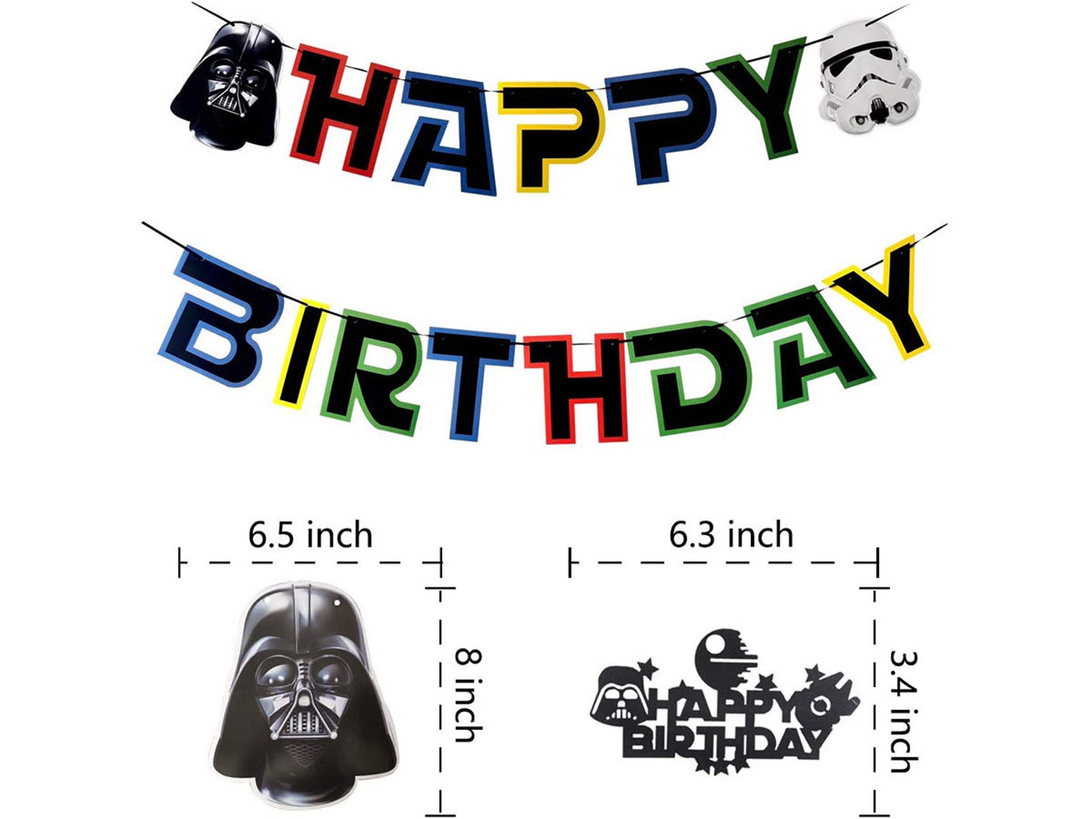 Star Wars Birthday Party SuppliesInclude Happy Birthday Etsy