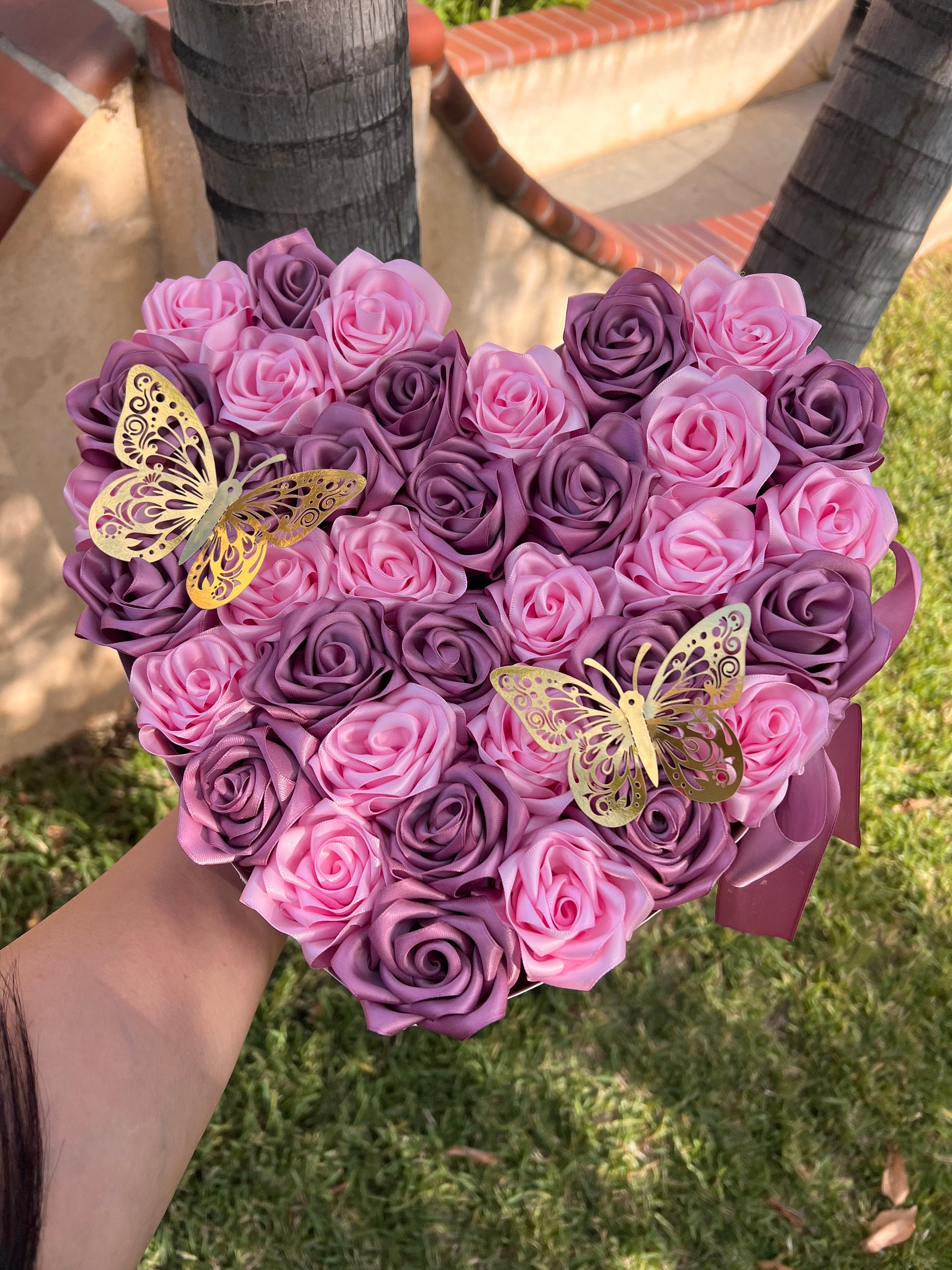 Rosas de liston Rosas-Flores eternas para cualquier ocasión. Cumpleañ –  lindosregalitos