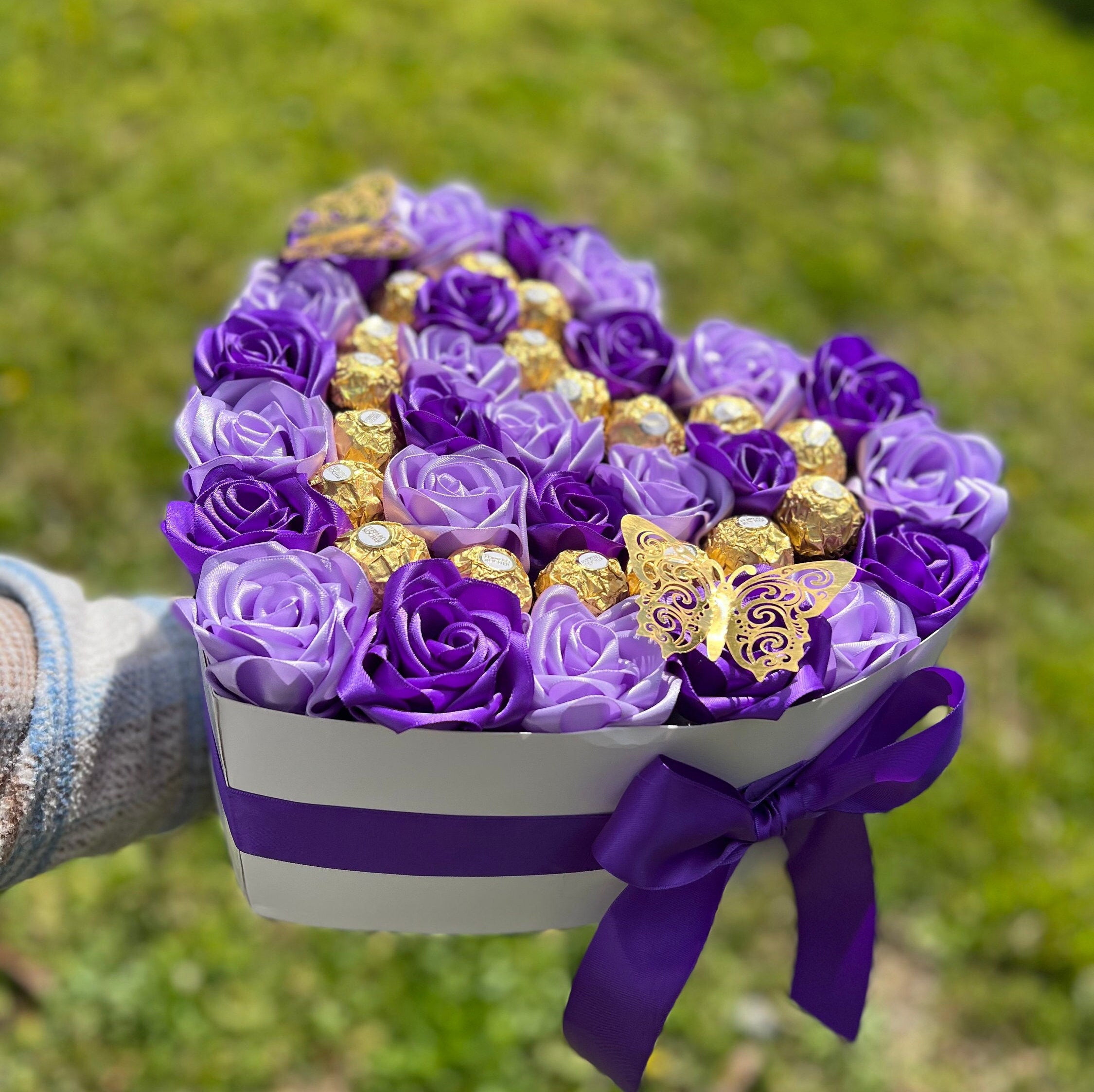 Eternas Roses Forever Roses/rosas Eternas/flower Arrangement/bouquet/heart Shape ...