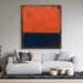 Mark Rothko Red Reproduction Modern wall decor Abstract minimalism painting Abstract wall art Modern painting Abstract expressionism