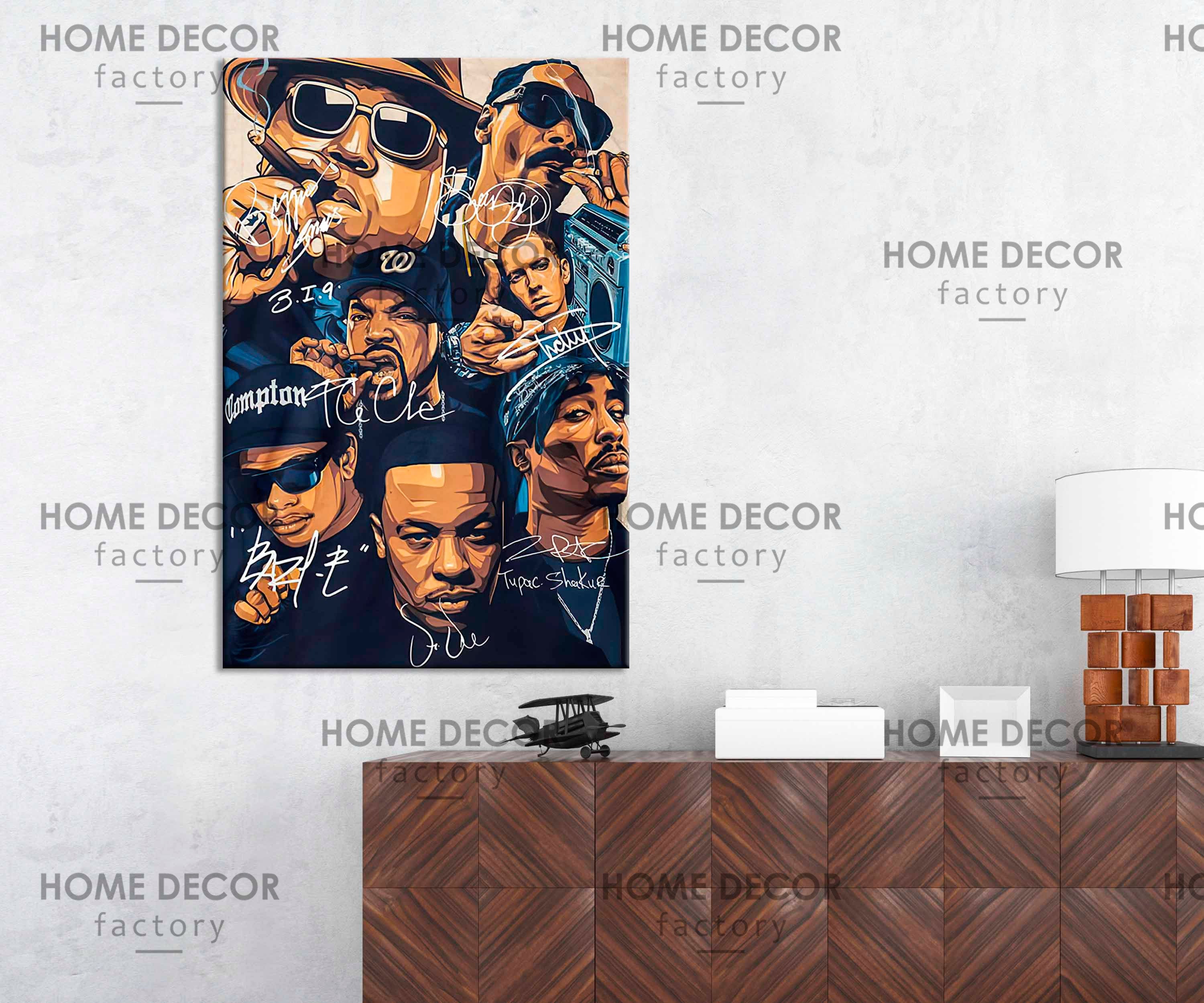 The Rap Gods Hiphop Rappers Poster Print Canvas Rap Artists Etsy