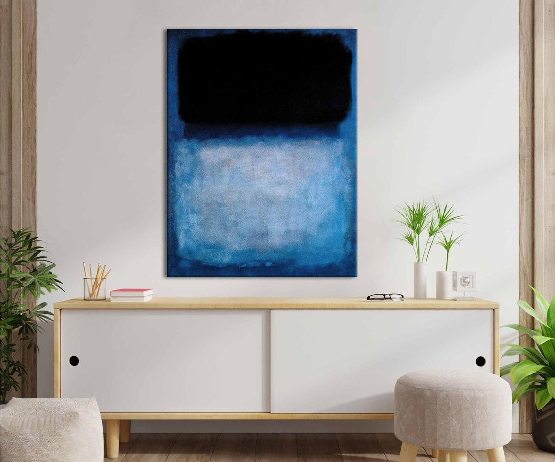 MARK ROTHKO Blue and Grey 1962 Blues Dark Paintings canvas Etsy MARK ROTHKO Blue and Grey 1962 Blues Dark Paintings canvas Etsy