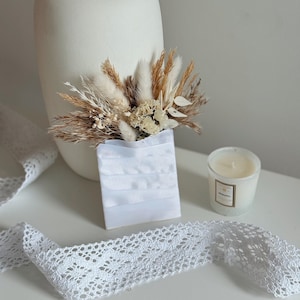 Boho dried flowers groom boutonniere, wedding boho pocket boutonniere, rustic groom boutonniere in natural and white colors