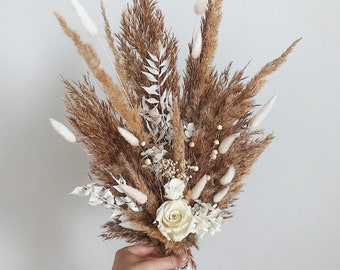 Wedding bouquet, Bridal Bouquet, Boho Dried Flower Bouquet, Bridesmaid bouquet, Boho Bridal Bouquet, Natural Dried Flower Arrangement