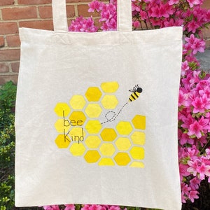 bee kind tote bolsa